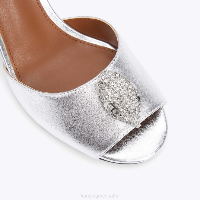 Kurt Geiger mujer londres kensington d\orsay 2LPR345 | calzados plata